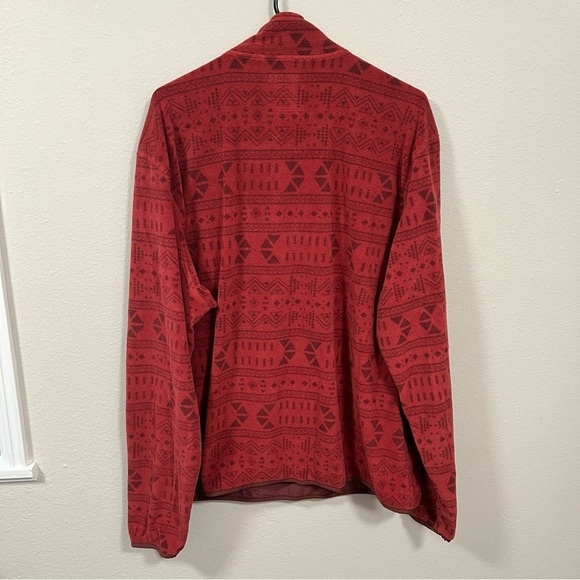 Duluth Trading Co Men's Red Quarter Zip Fleece Jacket Front Pocket SIZE XL - Picture 5 of 5